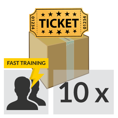 10 lezioni Fast Training per 1 persona con altro cliente