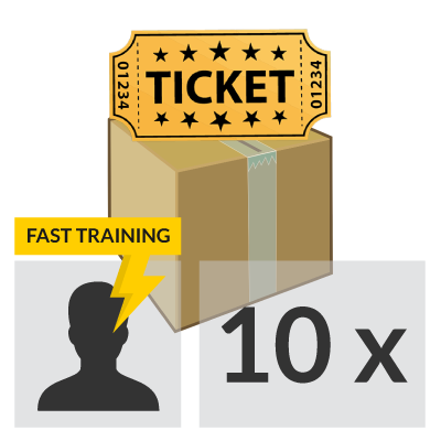 9 lezioni Fast Training per 1 persona