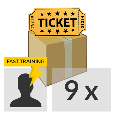 9 lezioni Fast Training per 1 persona