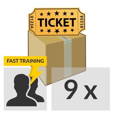 9 lezioni Fast Training per 1 persona con altro cliente
